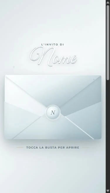 L’invito Midnight Luxe con busta perlata e dettagli luminosi